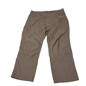 KUHL Mens 38x28 Khaki Nylon Spandex Outdoor Hiking‎ Pants